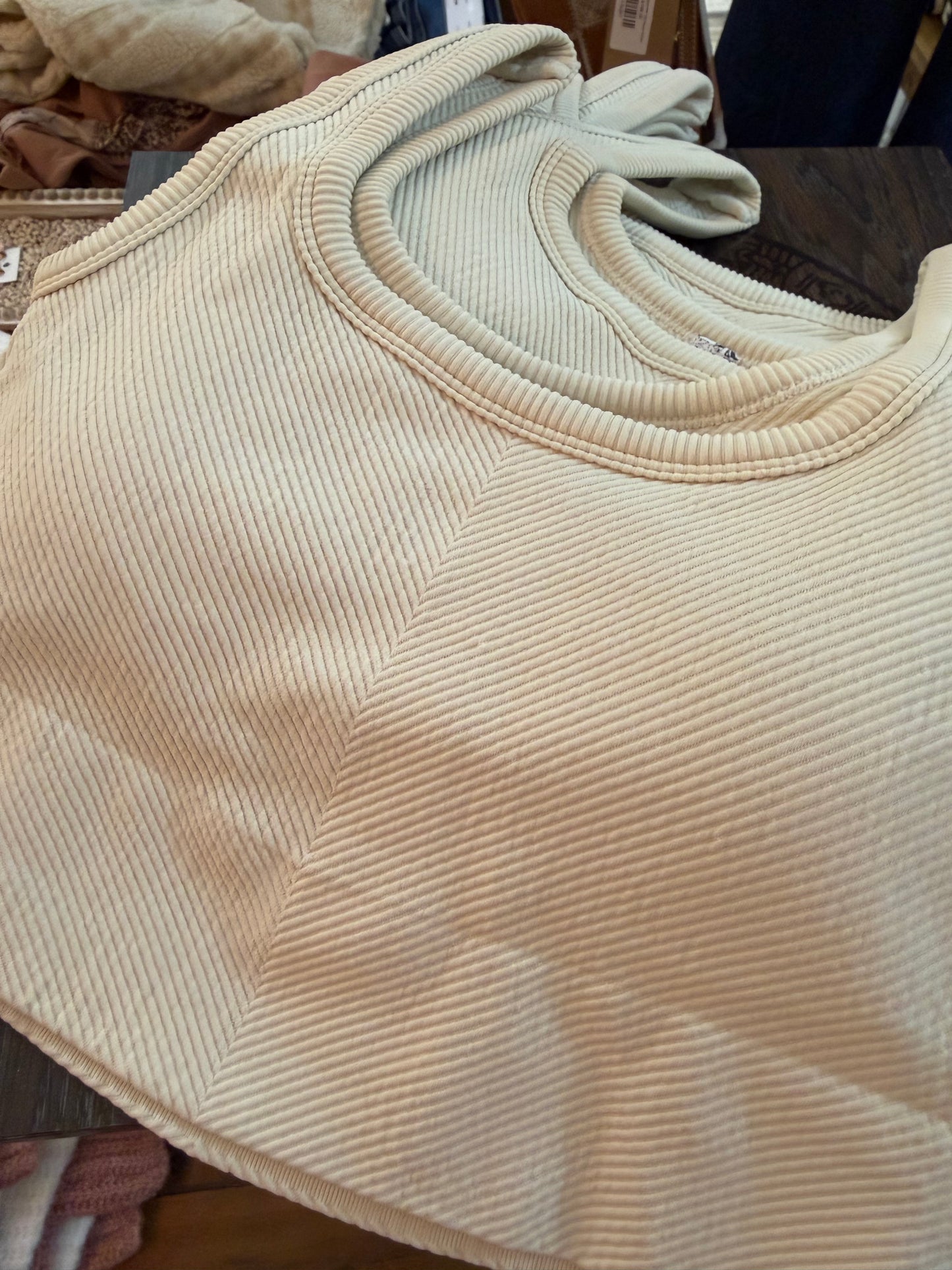 Chevron Ribbed Seamless Padded Bralette