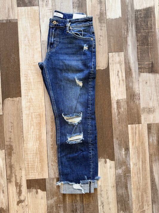 KanCan Mid Rise Slim Boyfriend Jeans