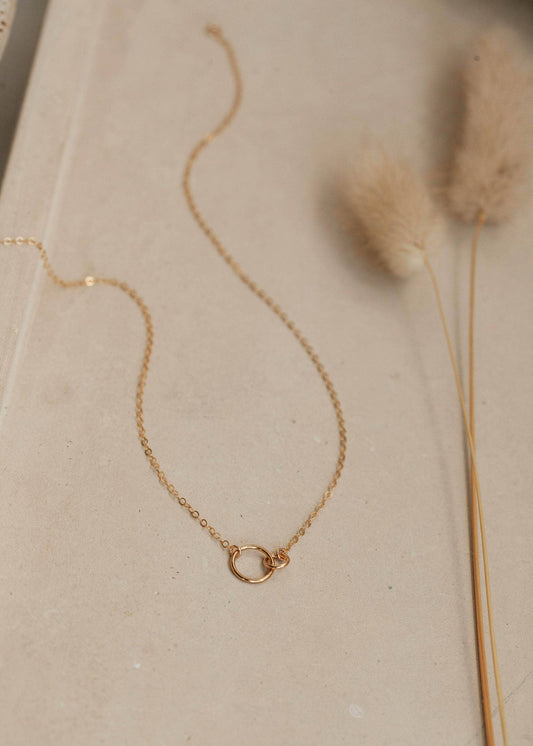 Tiny Links Necklace | 14kt Gold Fill